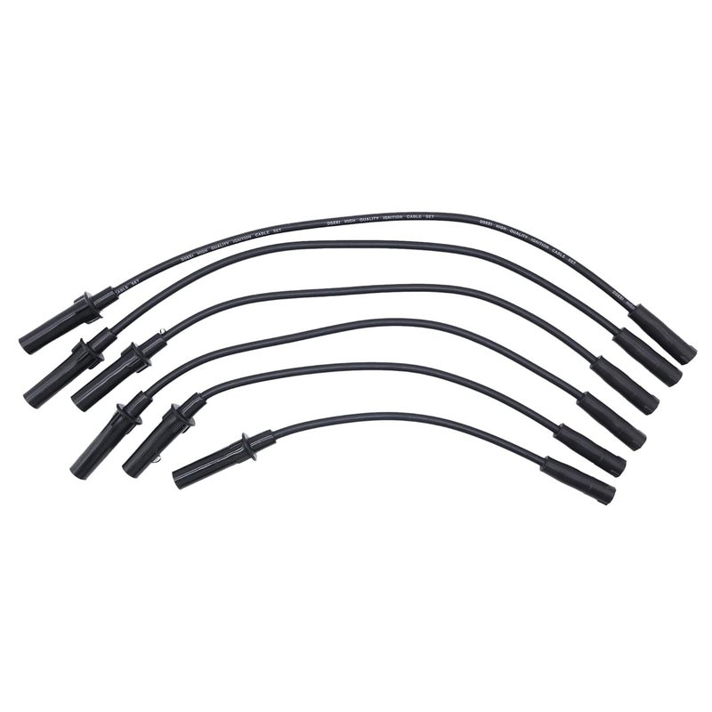 OXCANO 6716137 Ignition Spark Plug Wires Set of 6 Compatible with Chrysler Pacifica 2005 2006 2007 Town & Country 2001-2009 Voyager 2001 2002 2003, Dodge Caravan 2001-2007 Grand Caravan 2001-2007 - Image 1